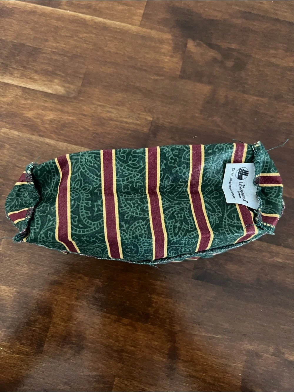Longaberger Imperial Striped Fabric Liner for Lavender Basket